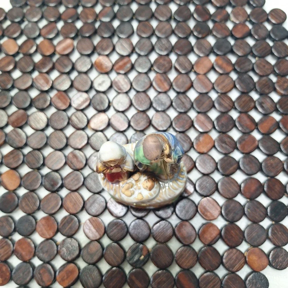 Nativity Scene Hinged Trinket Box with Lid Collectible Mary Joseph Baby Jesus